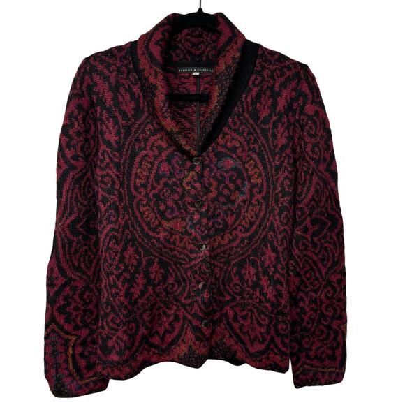 Peruvian Connection Womens Alpaca Wool Heavy Cardigan Sweater Size Medium - Picture 1 of 10